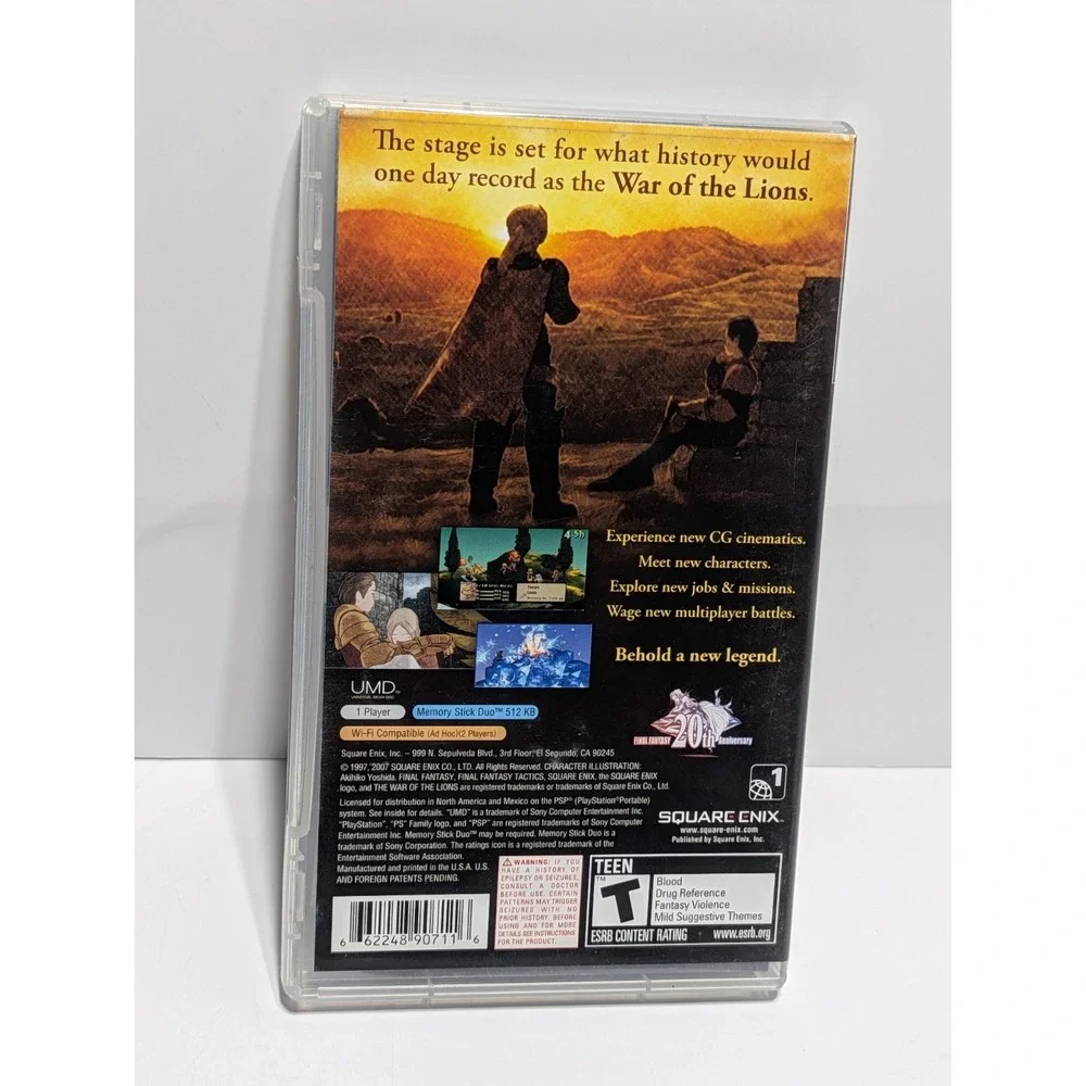 Final Fantasy Tactics War of the Lions PSP CIB Complete JRPG Square Enix